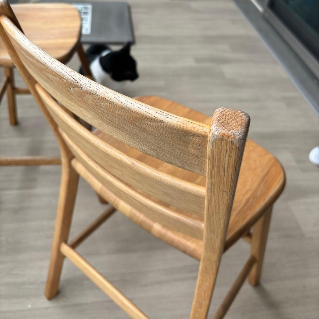 飛騨産業 子ども用スツール WO色 幅41×奥40×高さ77cm 3/18まで