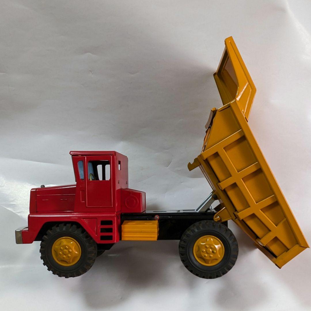 レトロ　米澤玩具（株）ブリキのダンプカー　長さ380×幅160×高さ195
