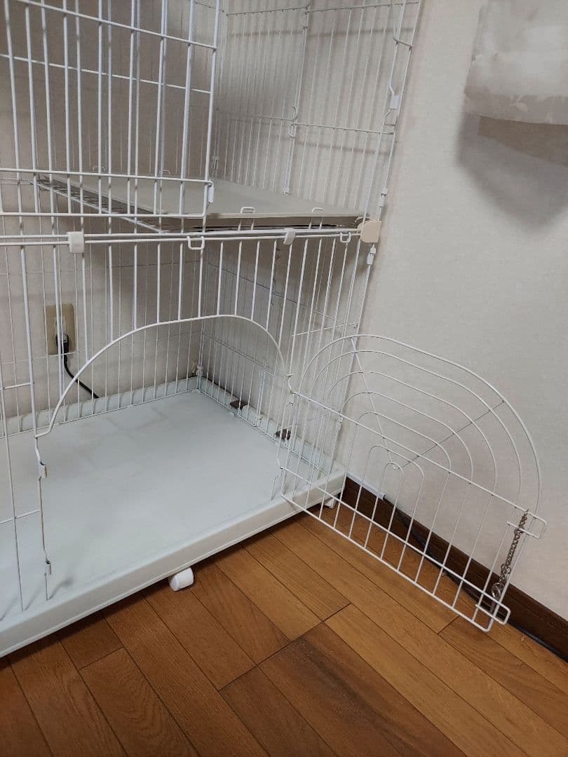 アイリスオーヤマ キャットケージ 3段 ホワイト