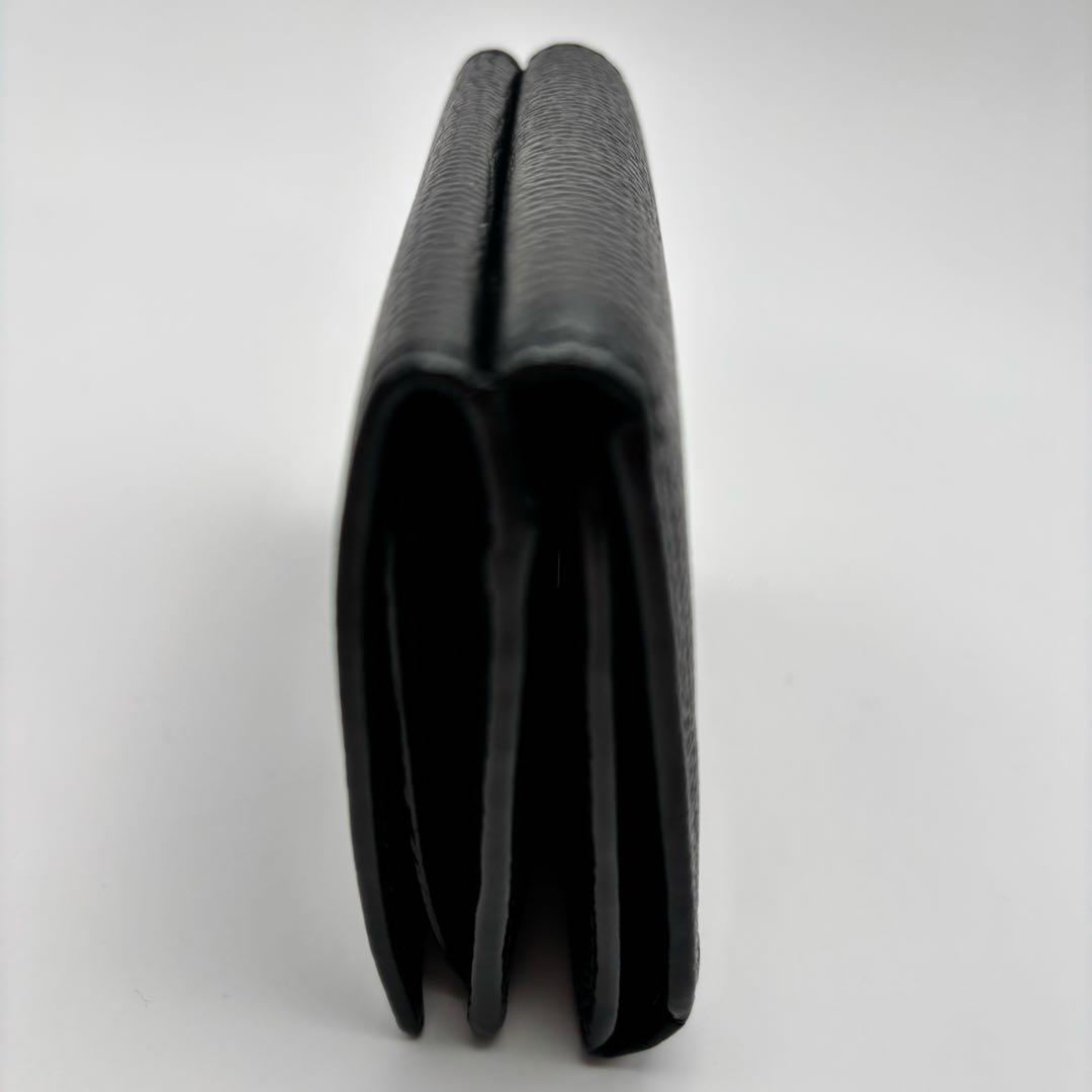 LOEWE 黒 レザー 三つ折り財布