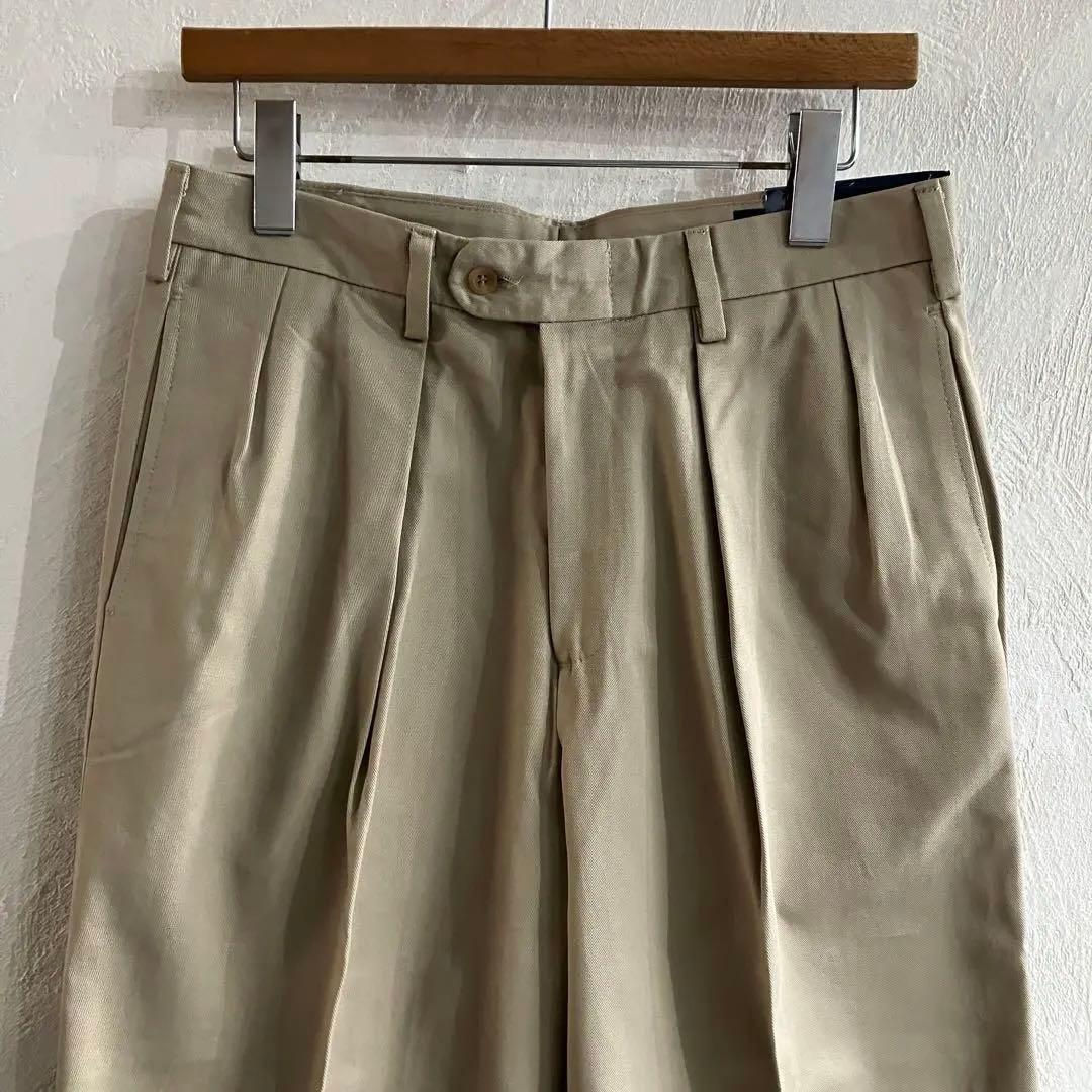 新品 ALL AMERICAN KHAKIS ツープリーツ チノパン 32