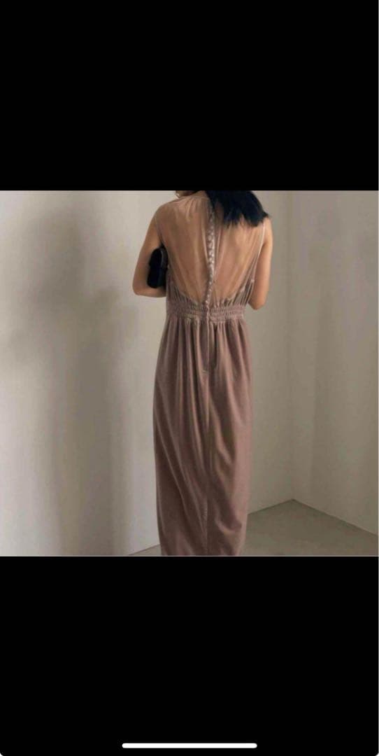 ▪︎Ameri vintage▪︎2WAY CURVE VELOURS DRESS