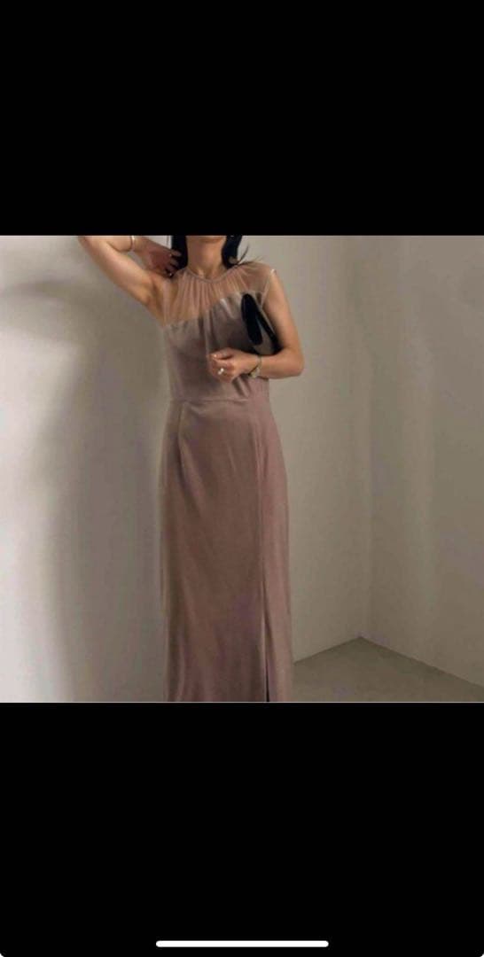 ▪︎Ameri vintage▪︎2WAY CURVE VELOURS DRESS