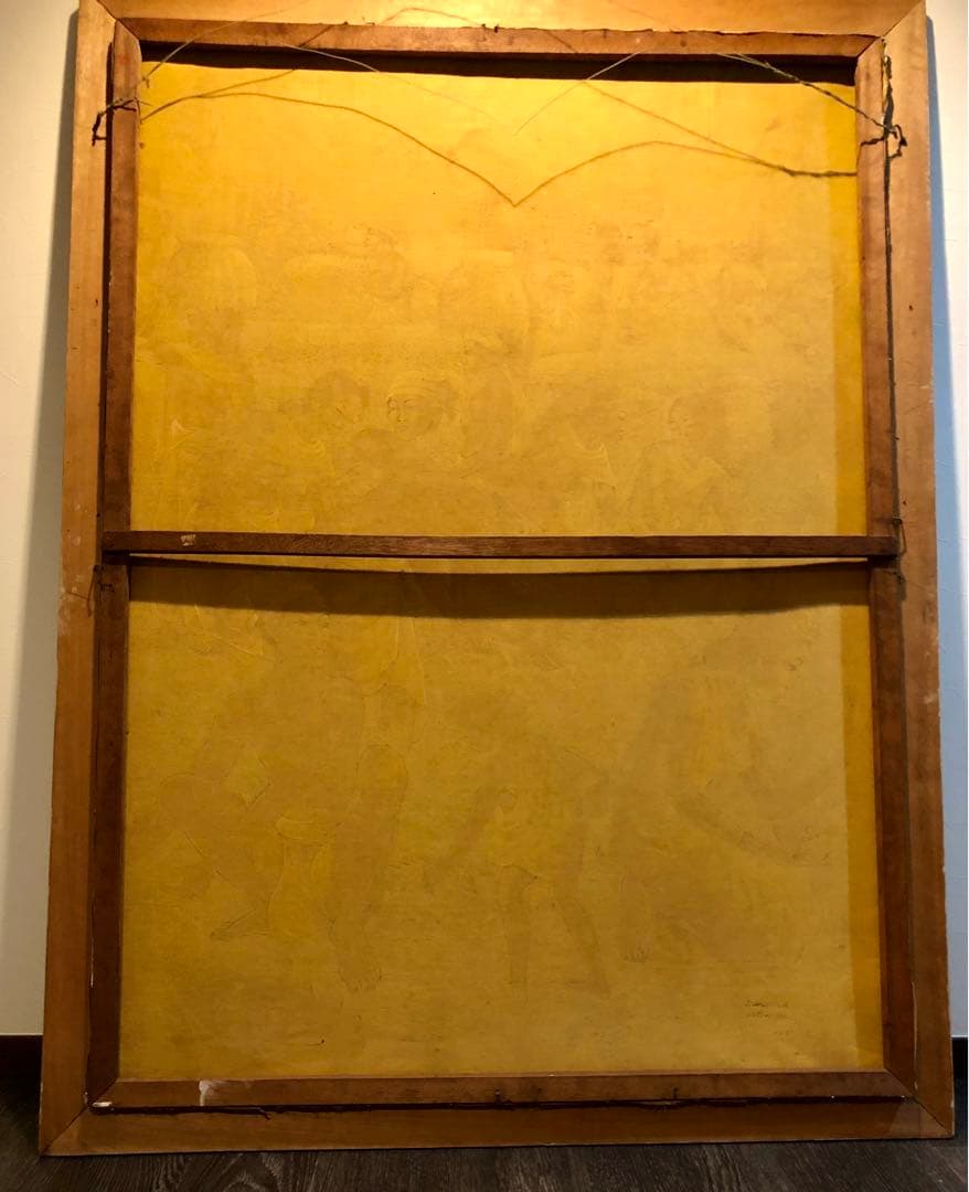 インドネシア　バリ島　細密画　149cm×112cm 著名作家　配送不可