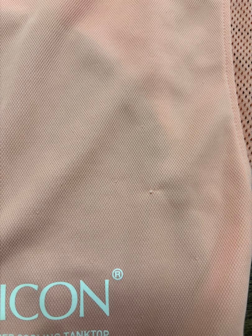 ALPHAICON ピンク メッシュ タンクトップ4L 毛玉あり