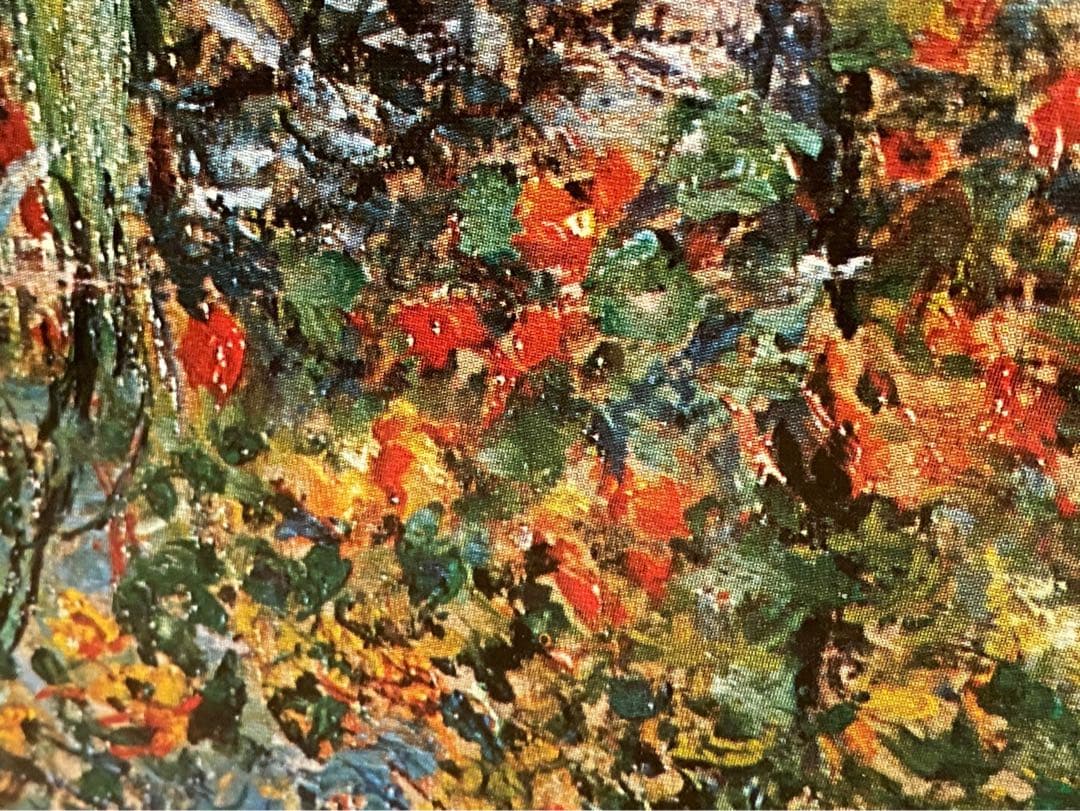 クロード・モネ ヴェトゥイユに咲く花 額縁 アート インテリア