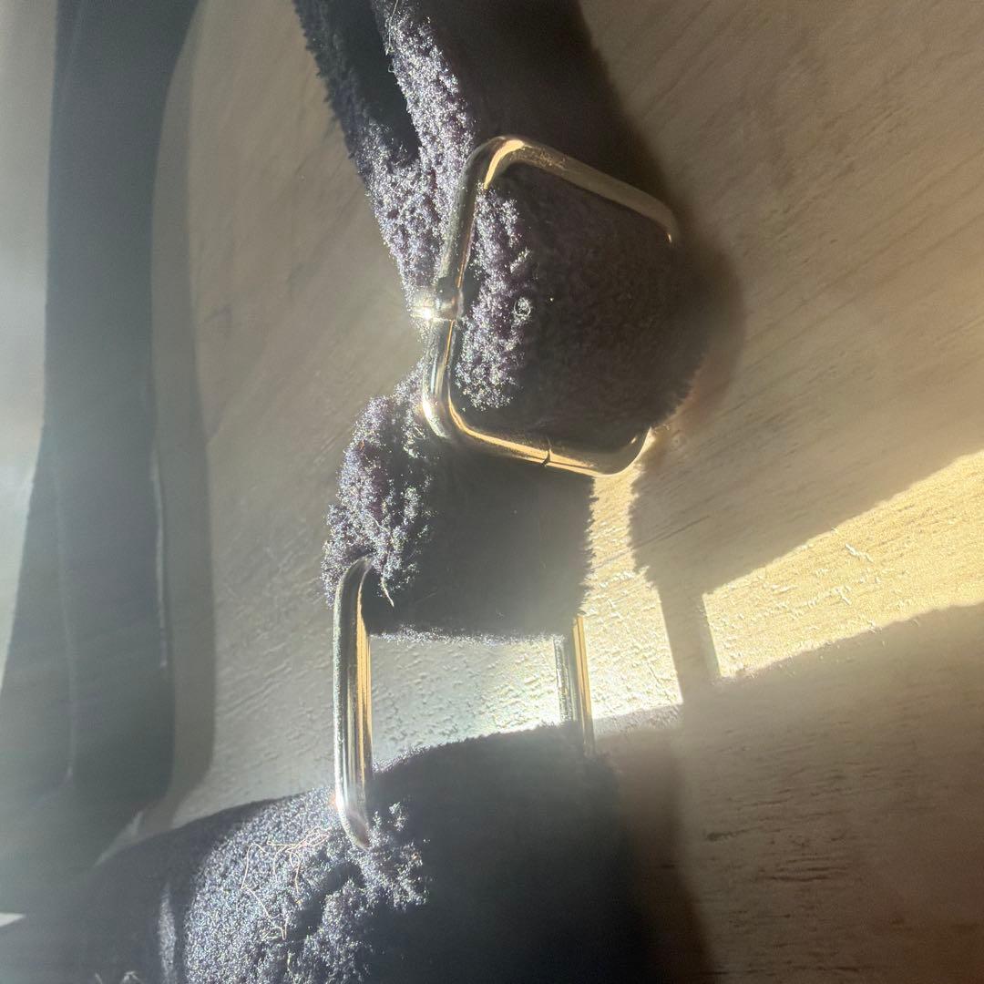 新品未使用　シャネルコスメノベルティブラックパイル生地ショルダーバッグBTSテテ