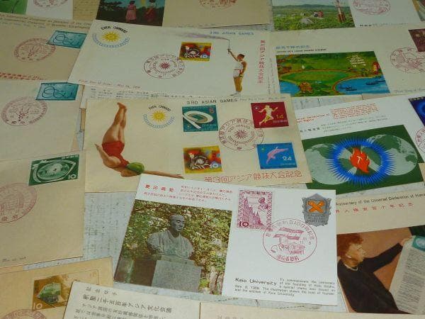 1958年が多く59年と64年が1枚 大量 初日カバー 電気機関車 電車 絵葉書