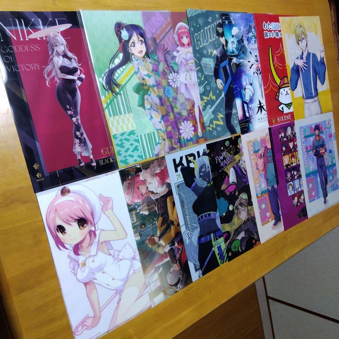 アニメ ノンジャンル 美少女系など　Ａ−４クリアファイル まとめ売り大量２５０枚