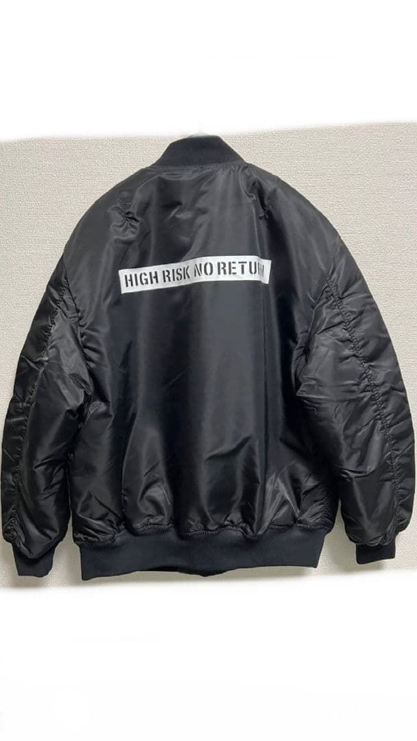 エガちゃんねる　MA-1 ジャンパー　L ブラック　新同　美品　定価以下