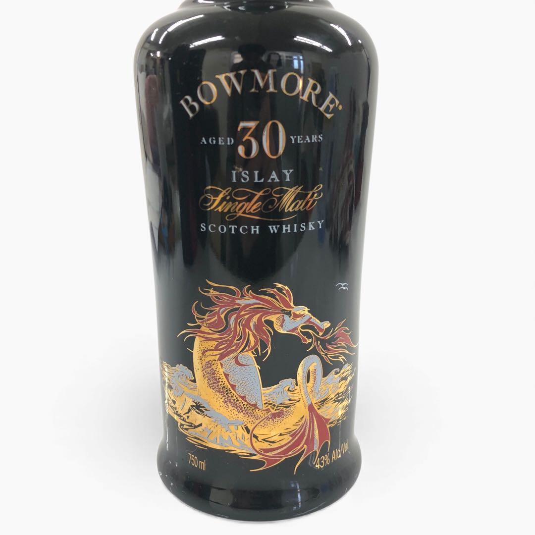 大*本様 ボウモア30年 セラミックドラゴン 43度 750ml 箱付き 液漏れ