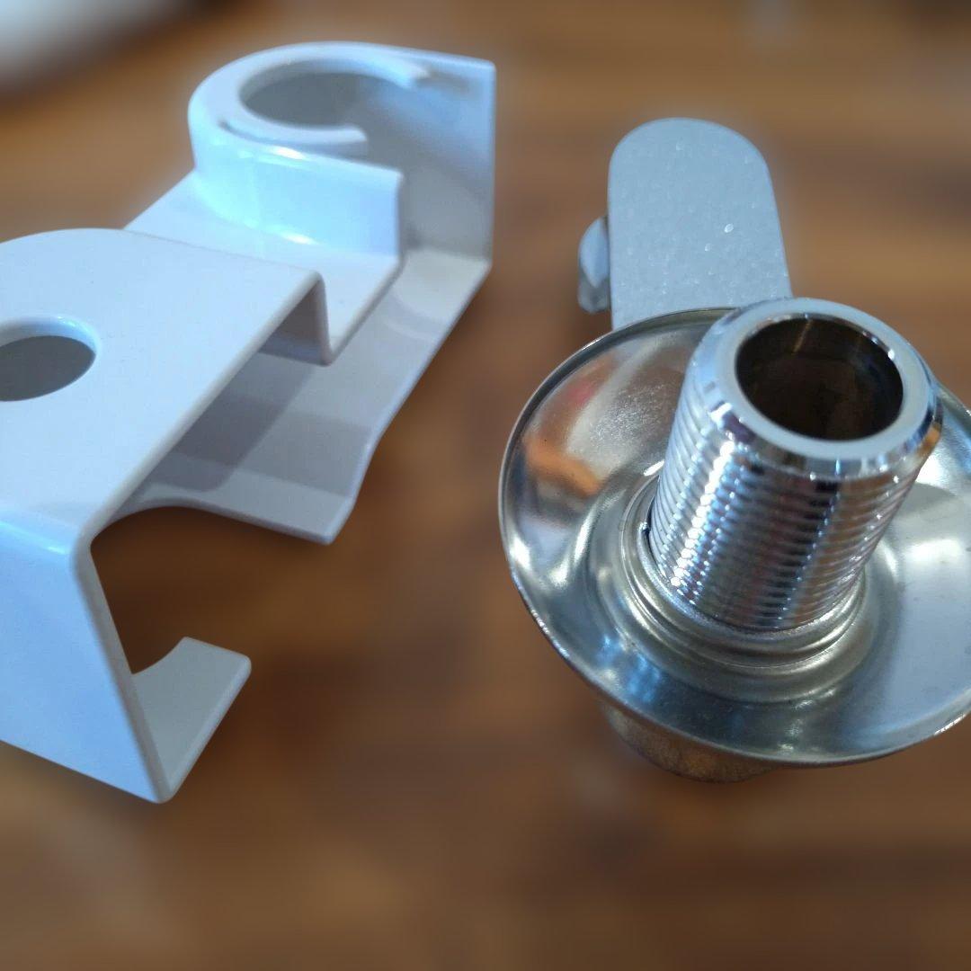 【未使用】サーモ　シャワー　混合栓　ホワイトシャワーヘッドセット