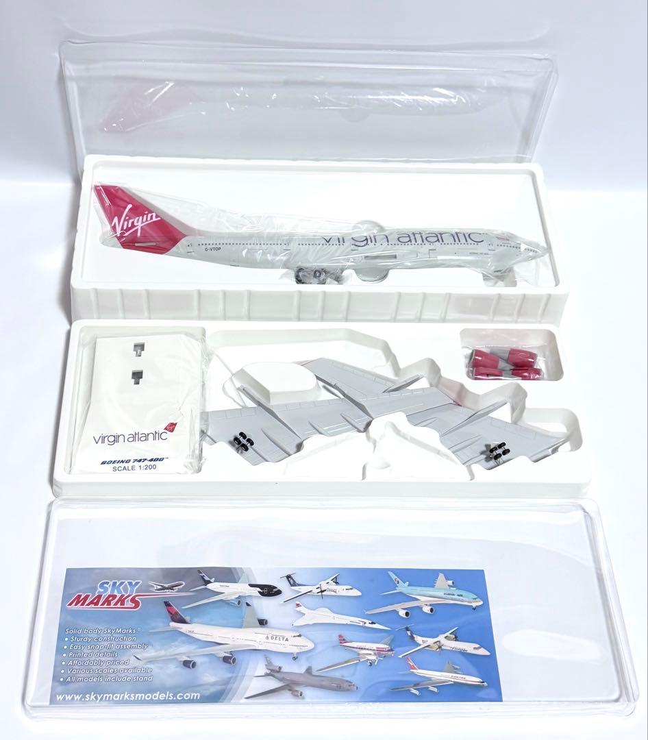 航空機・ヘリコプター SKYMARKS 1/200 B747-400 VirginAtrantic