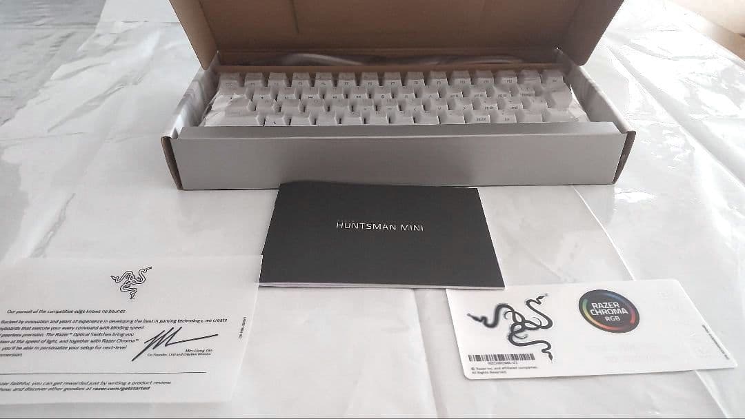 Huntsman Mini ホワイト ゲーミングキーボード