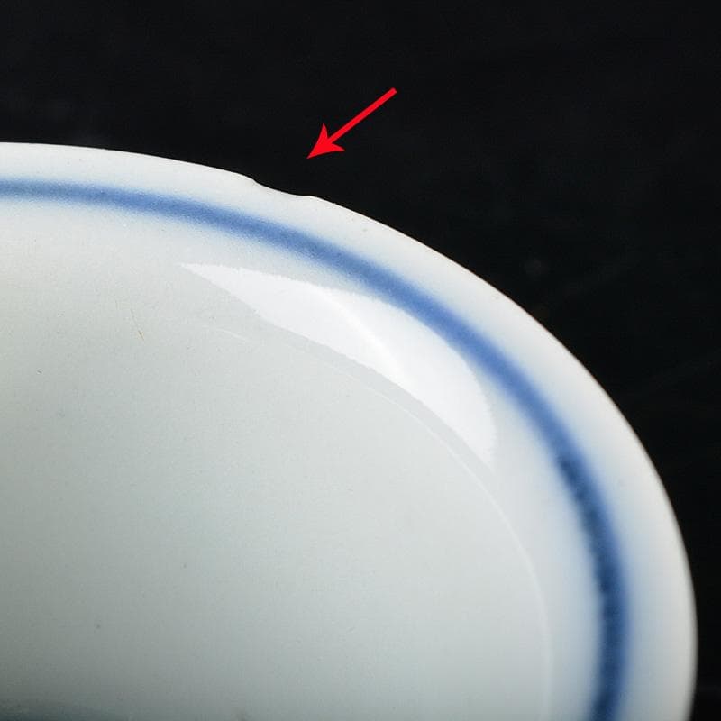 煎茶道具　伊万里焼　古伊万里染付蔦文　煎茶器　五客　V　R6093