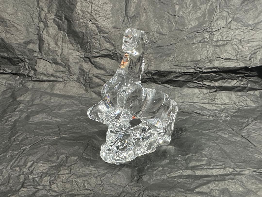 バカラ 馬置物 クリア クリスタル Baccarat Crystal