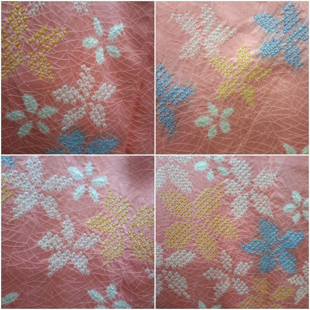 979　半額セール　正絹　三越お誂え　一つ紋　ピンク系　訪問着　4点フルセット