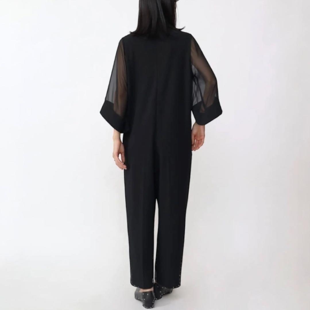 【resilレジル】シアースリーブジャンプスーツ/試着のみ美品/パンツドレス