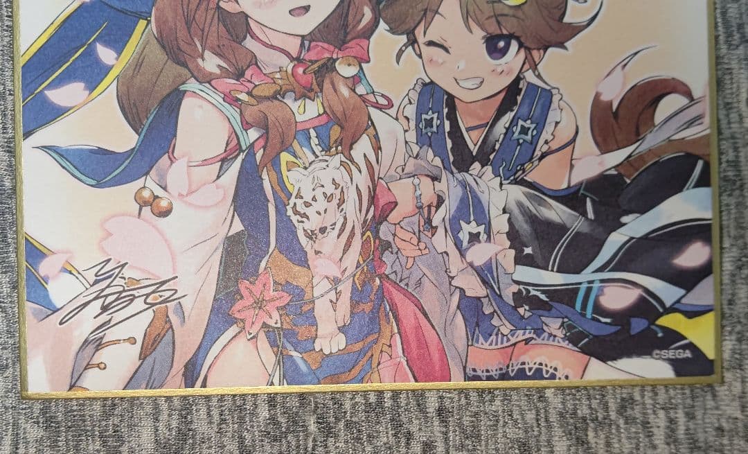 小喬&五郎八姫　色紙　三国志大戦　戦国大戦　英傑大戦