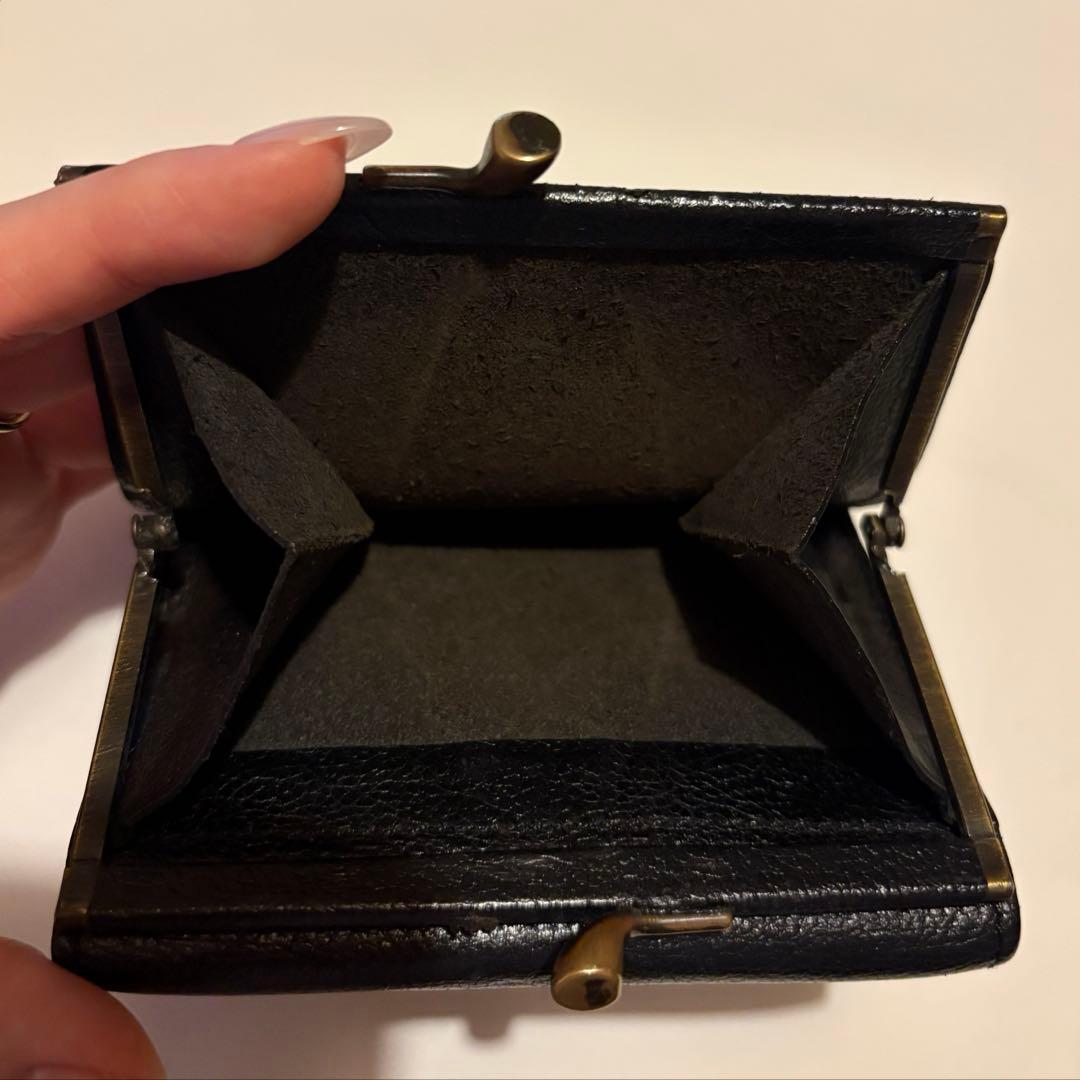 イルビゾンテ IL BISONTE がま口二つ折り財布