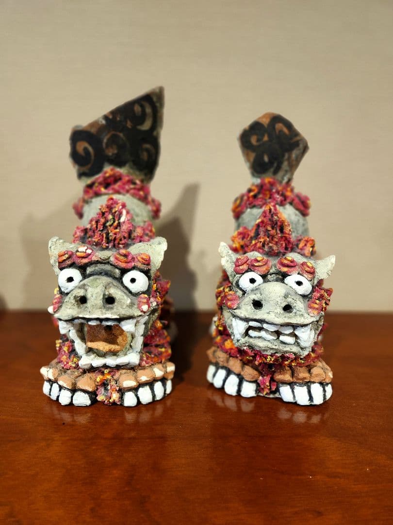 シーサー　獅子　沖縄　置物　インテリア　オブジェ　お守り　魔除け