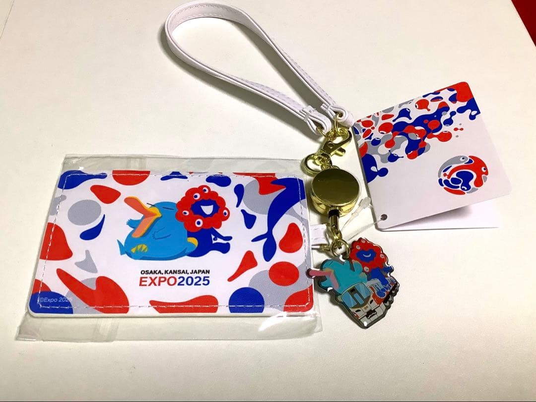 【即時発送】万博　ミャクミャク　ICOCA ➕合皮パスケース付きセット