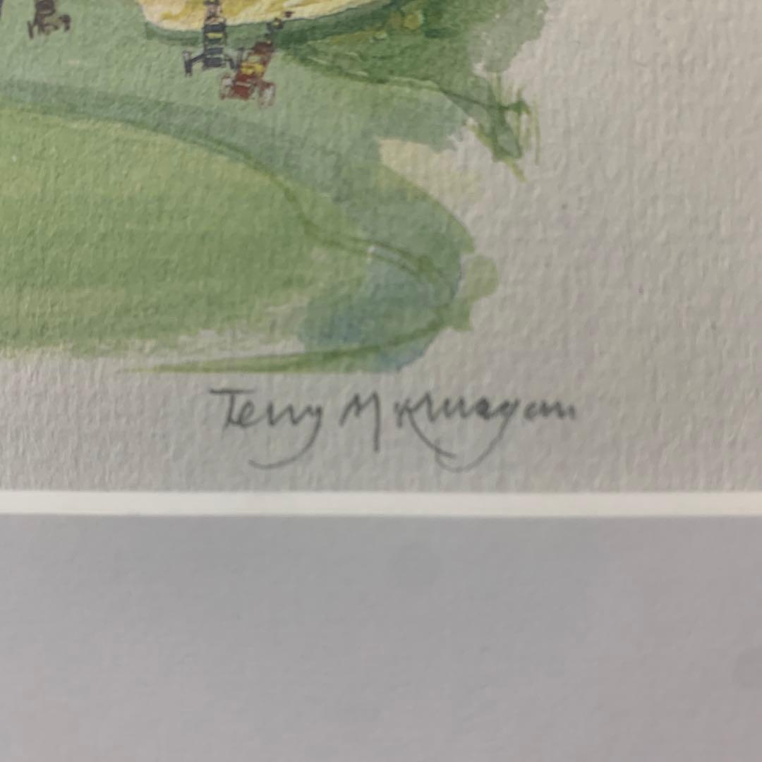 リトグラフ　真作　テリー・マッキヴラガン『The green』ED779/850