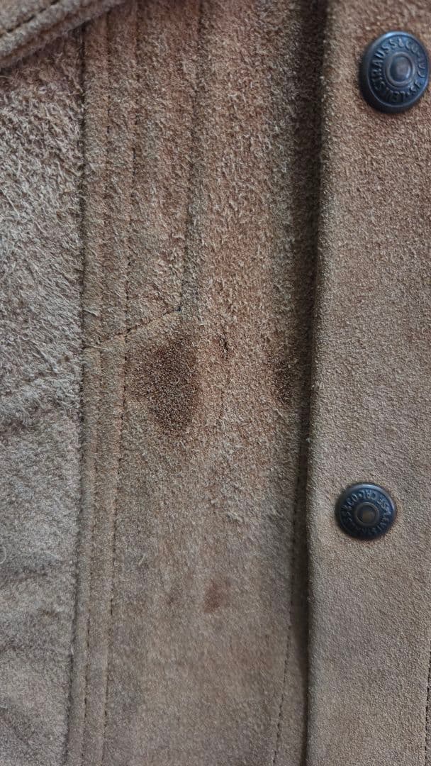 Levi's ブラウン スエード ジャケット　ヴィンテージ　。