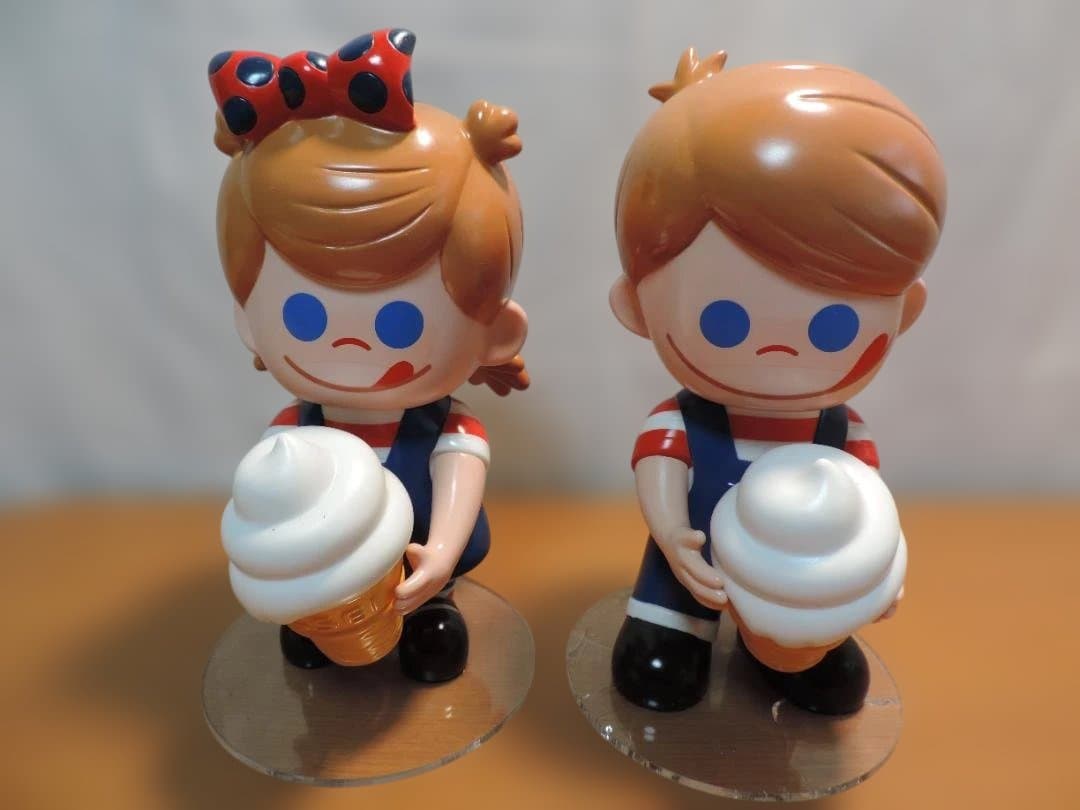 ニッセイ ニックン＆セイチャン 店頭用 ソフビ フィギュア 非売品　377K☆