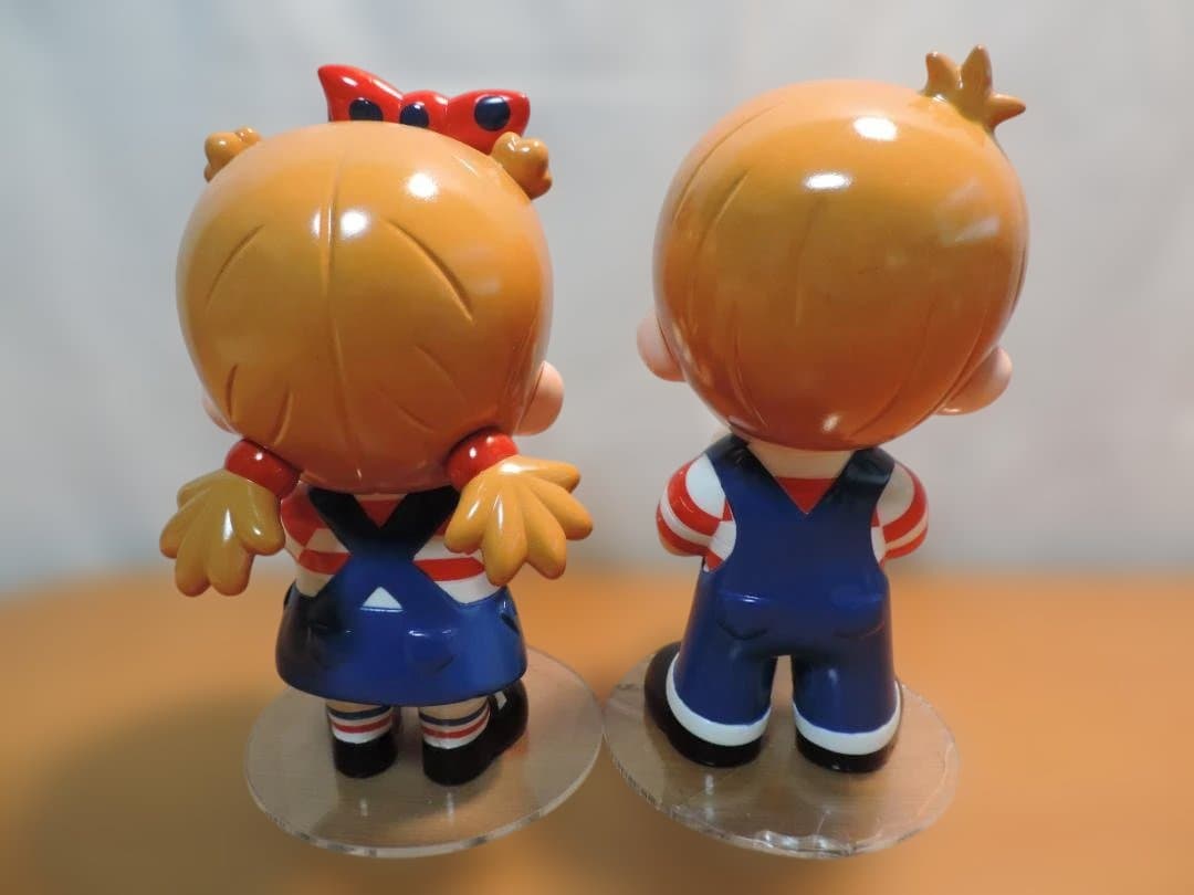 ニッセイ ニックン＆セイチャン 店頭用 ソフビ フィギュア 非売品　377K☆