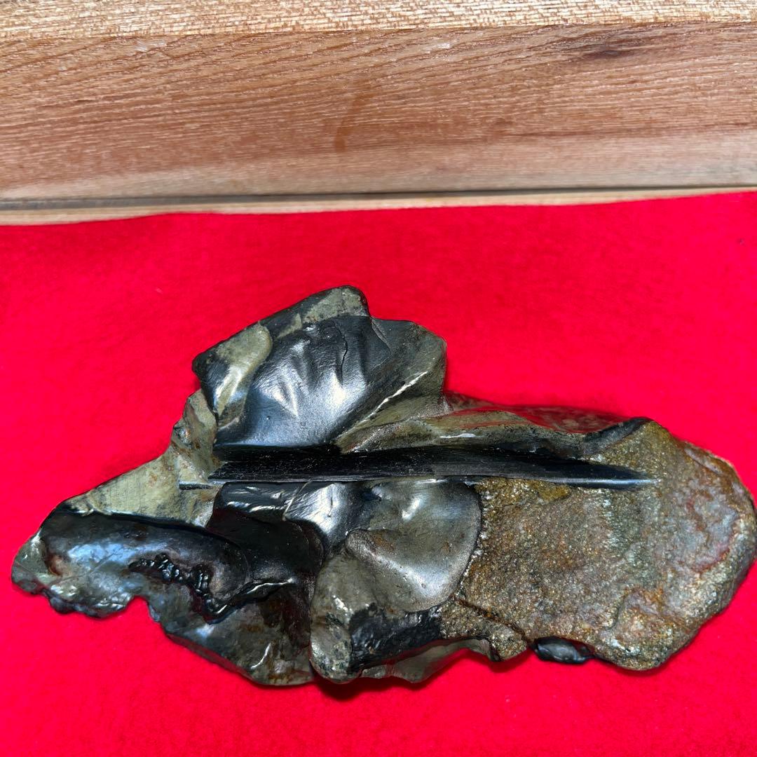 ⭕️屋久島硯　秀命堂　秀命　新品美品　プラス　色紙立て　銹水石