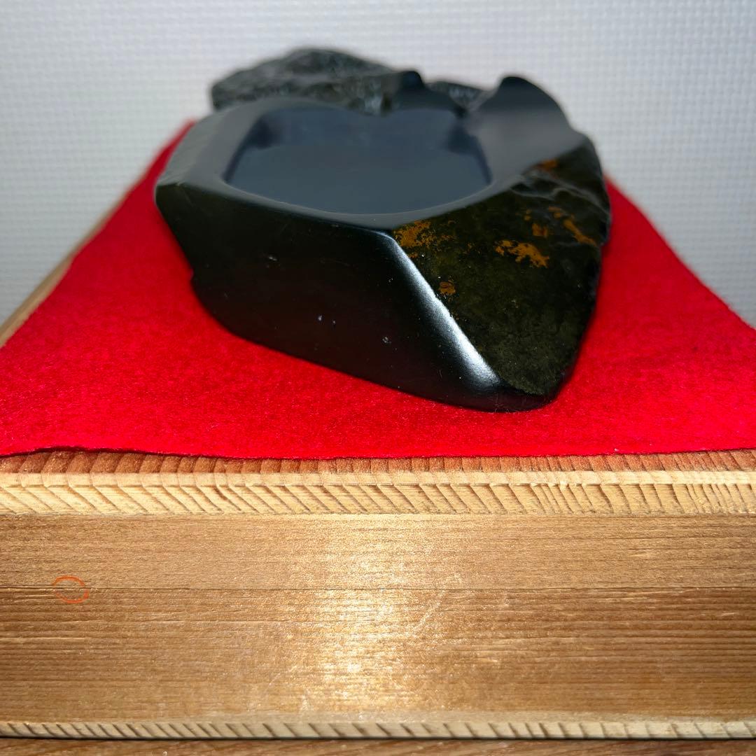 ⭕️屋久島硯　秀命堂　秀命　新品美品　プラス　色紙立て　銹水石