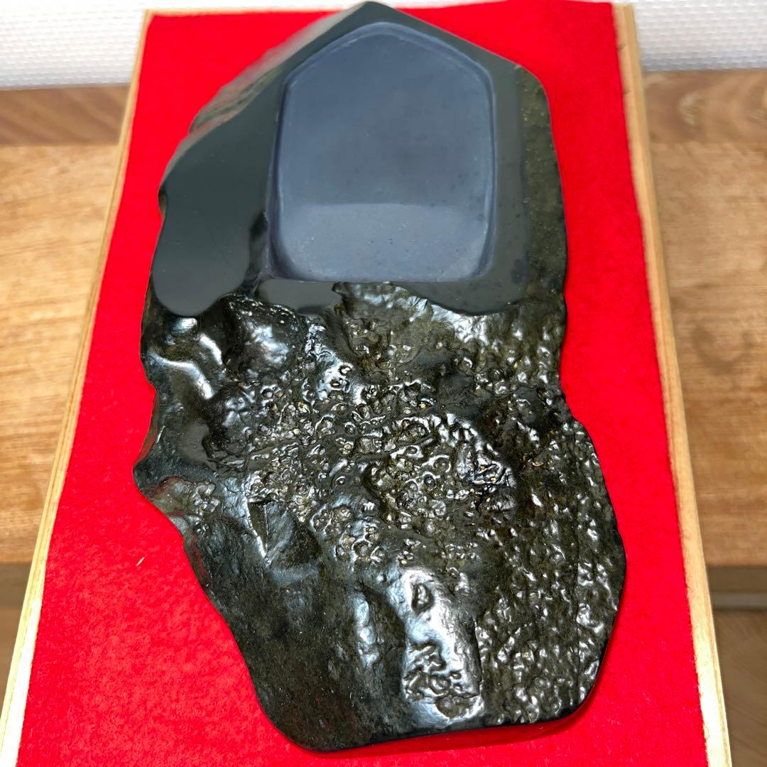 ⭕️屋久島硯　秀命堂　秀命　新品美品　プラス　色紙立て　銹水石