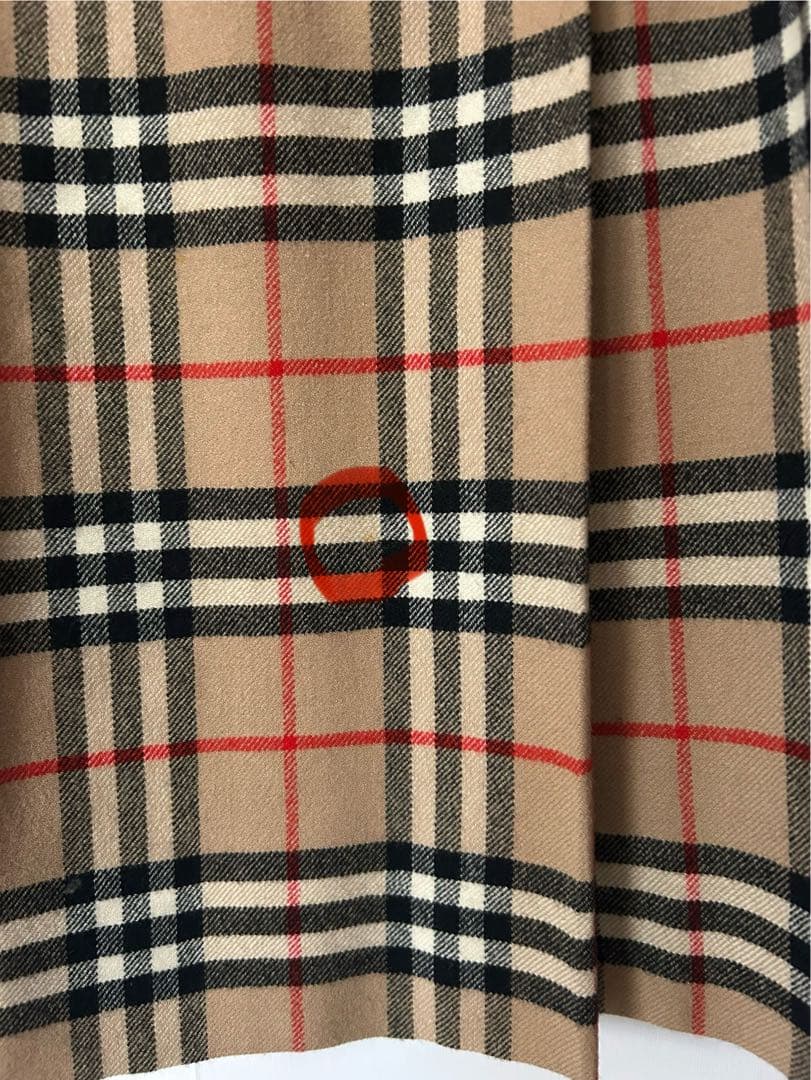 BURBERRY バーバリー チェック プリーツスカート7号サイズ