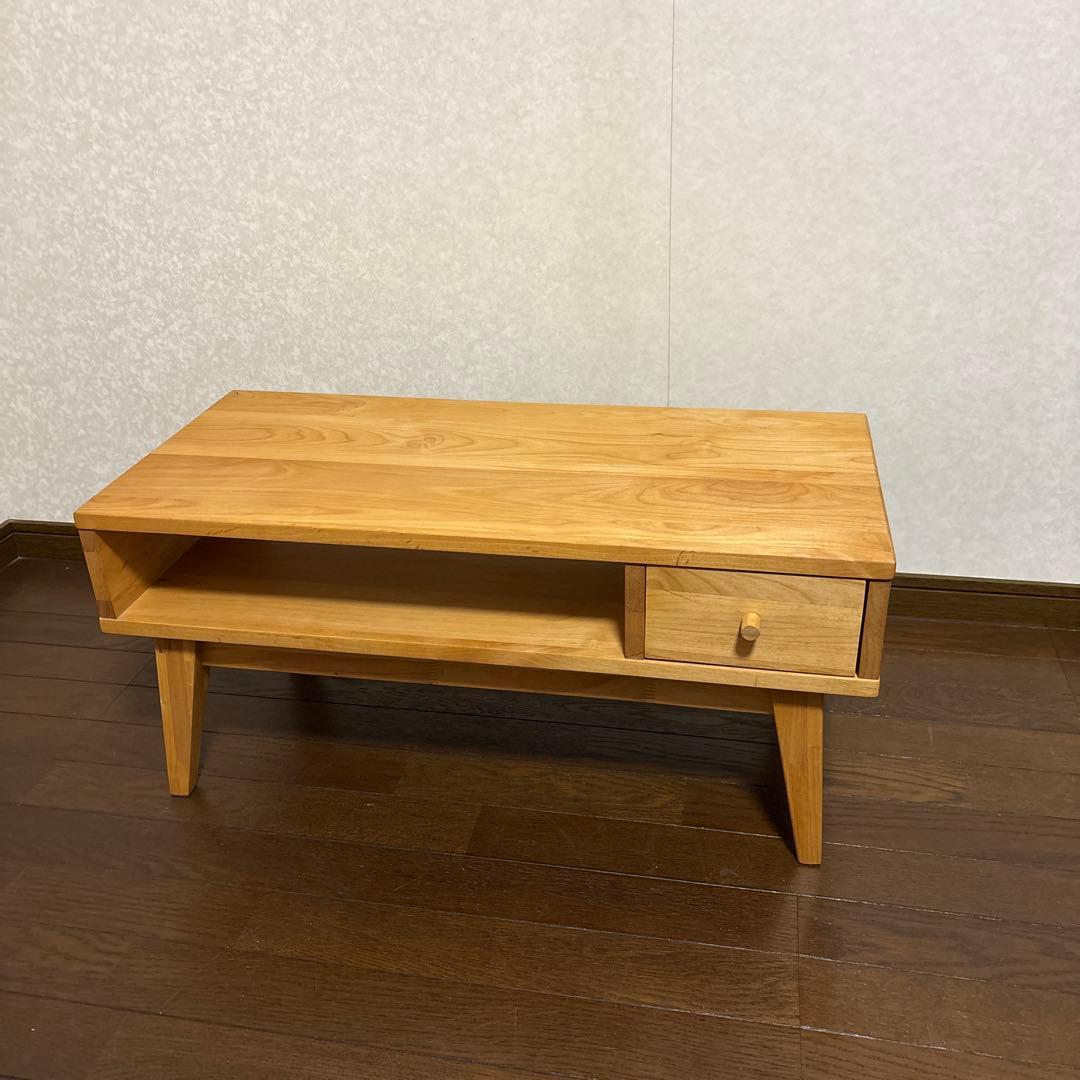 【美品】ベルメゾン 天然木 テレビラック テレビボード アルダー材