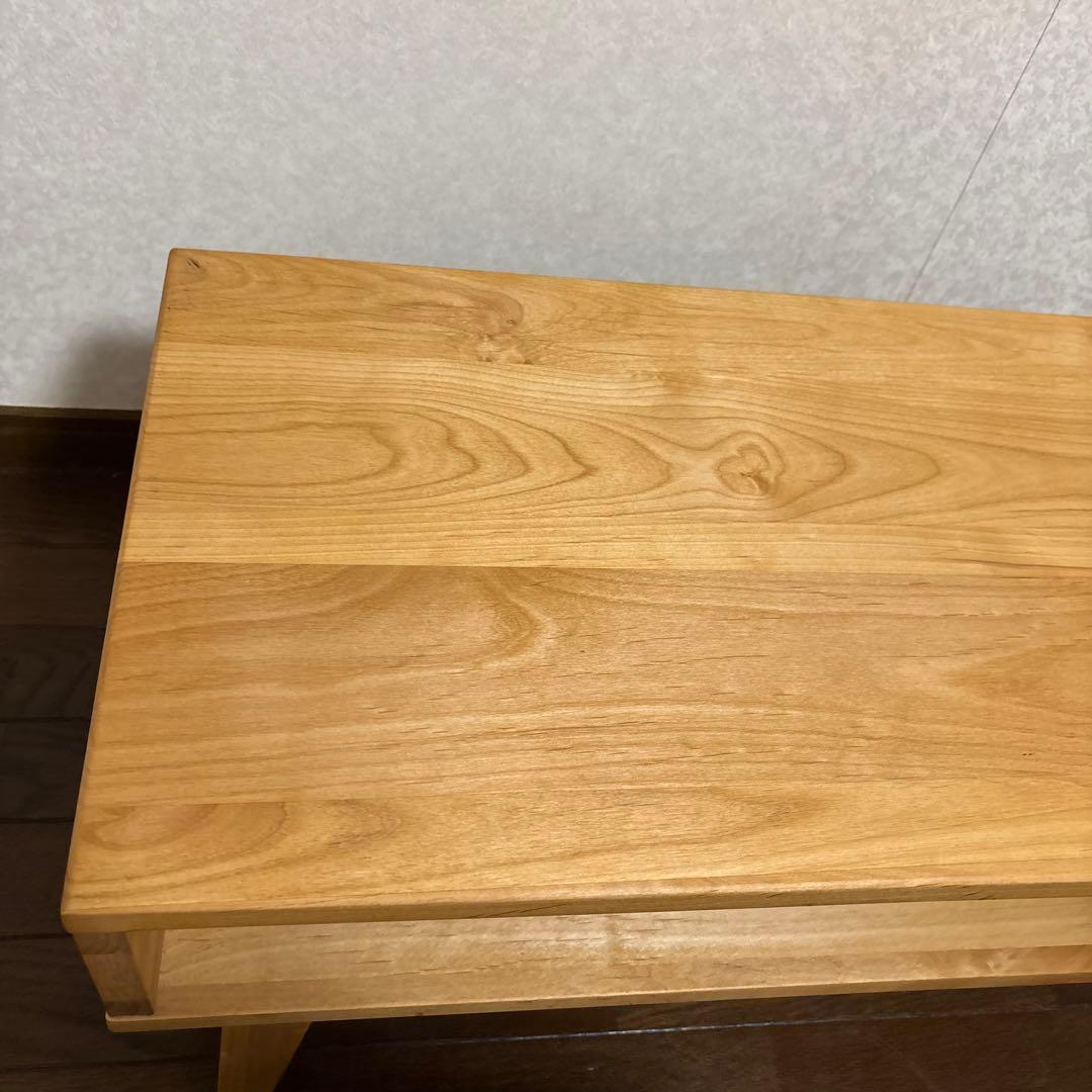 【美品】ベルメゾン 天然木 テレビラック テレビボード アルダー材