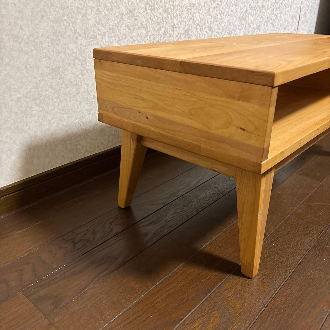 【美品】ベルメゾン 天然木 テレビラック テレビボード アルダー材