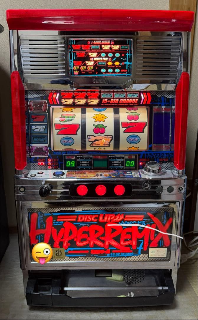 送料込み ハイパーリミックス3 不要機付き 実機 パチスロ 4号機 サミー