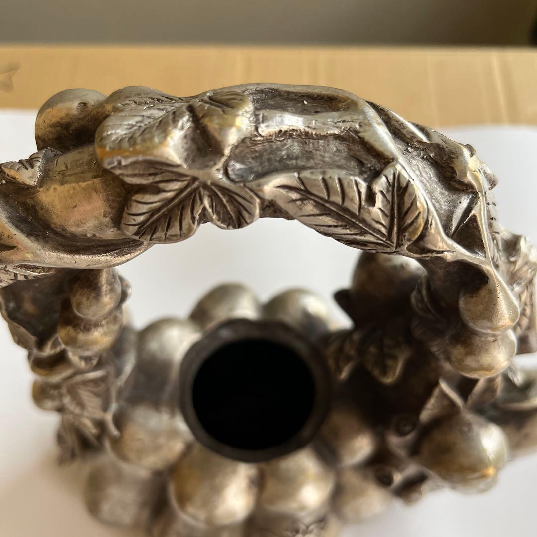 かぼちゃ型金属瓶 装飾付き