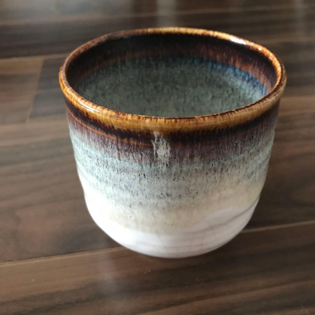 唐津焼 筒茶碗 紙箱