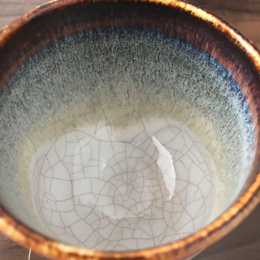 唐津焼 筒茶碗 紙箱