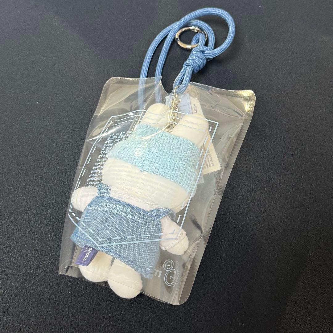 新品　ミッフィー デニム　マスコット 3体セット　ショッパー付　韓国限定　聖水①