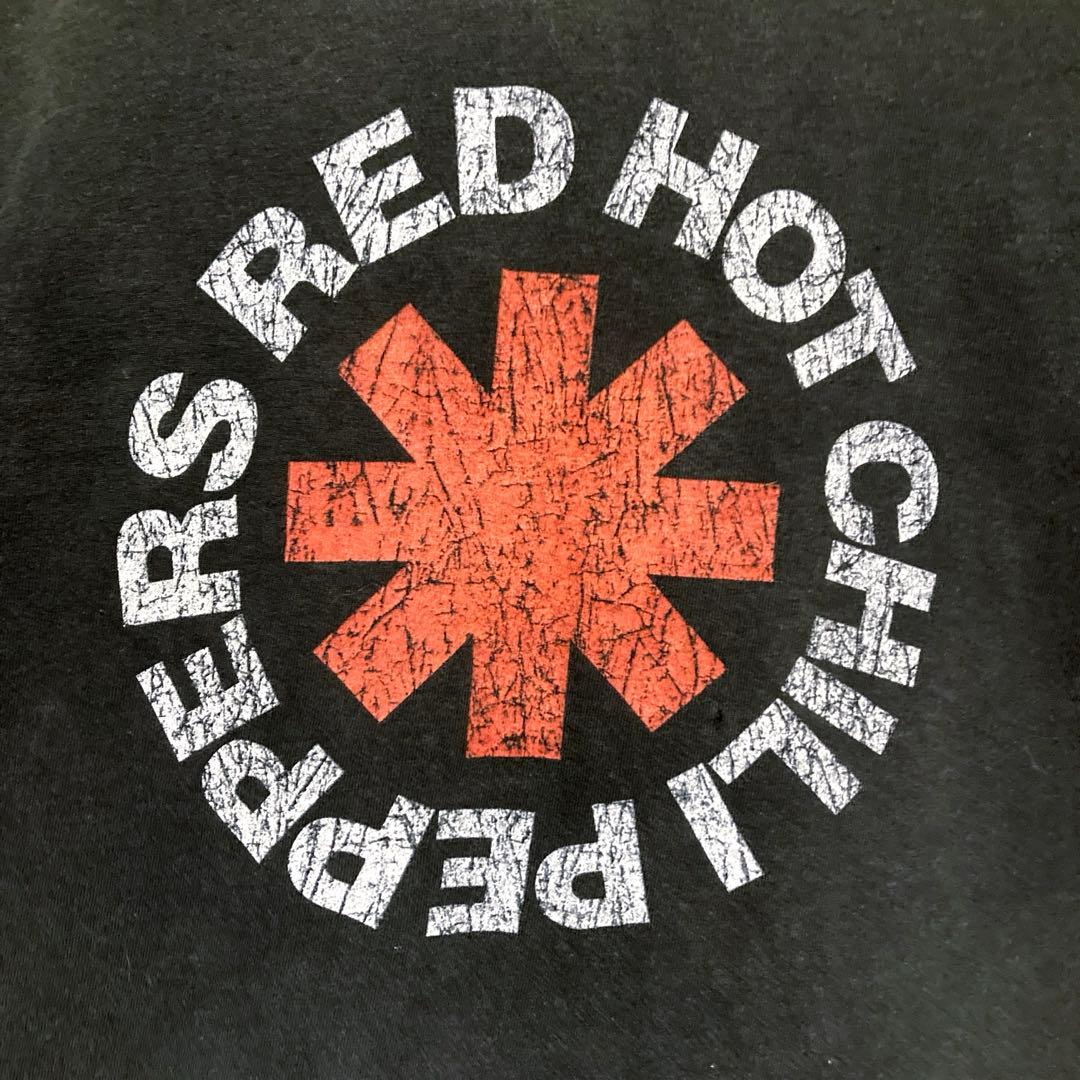 レッチリ00s ビンテージ 黒 ロゴTシャツ バンドT