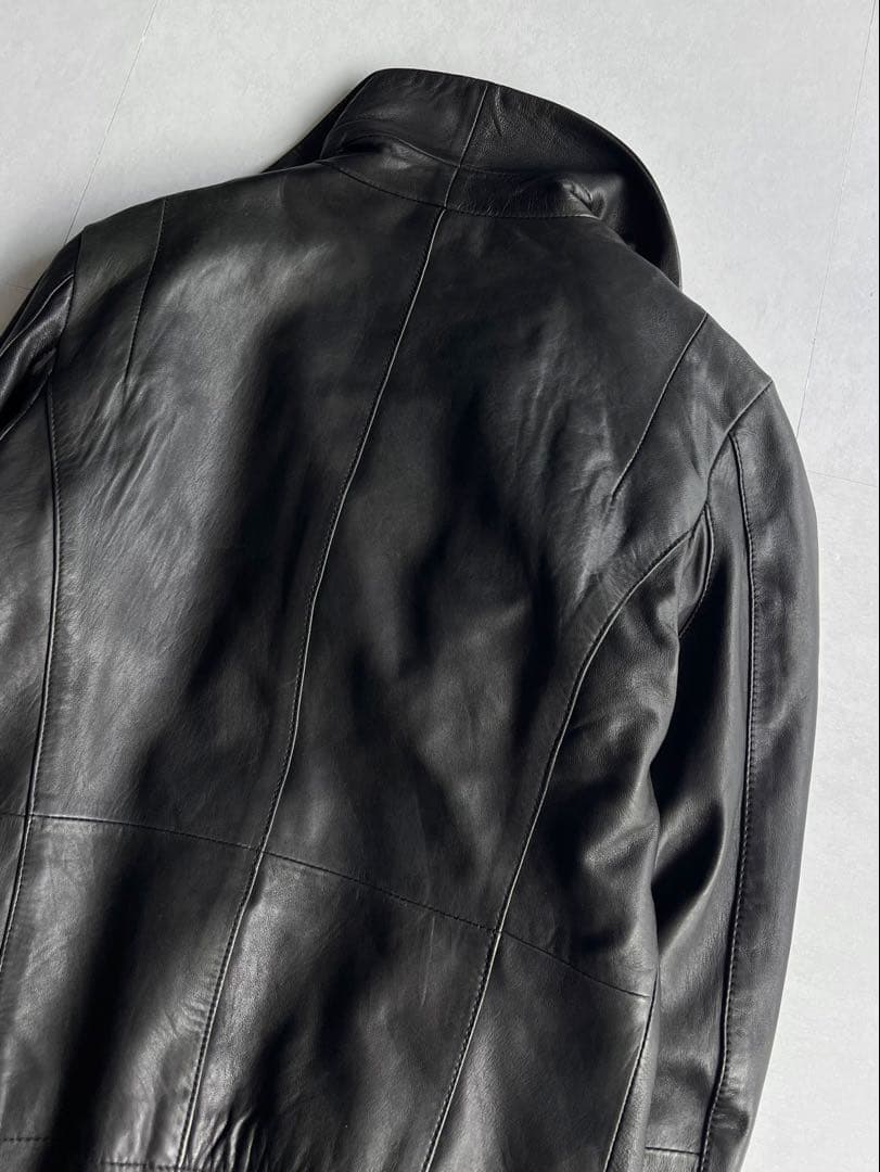 ジャケット・アウター \"EDGE RUPERT\" High-Neck Leather Jacket