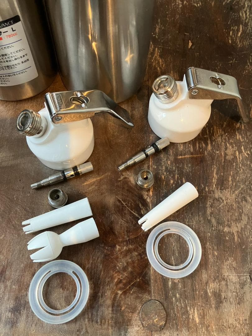 エスプーマ　アドバンスディスペンサーボトル　ステンレス　2本　中古品