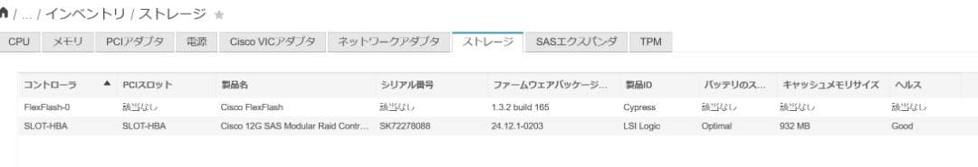 Cisco UCS C240 M4S サーバ