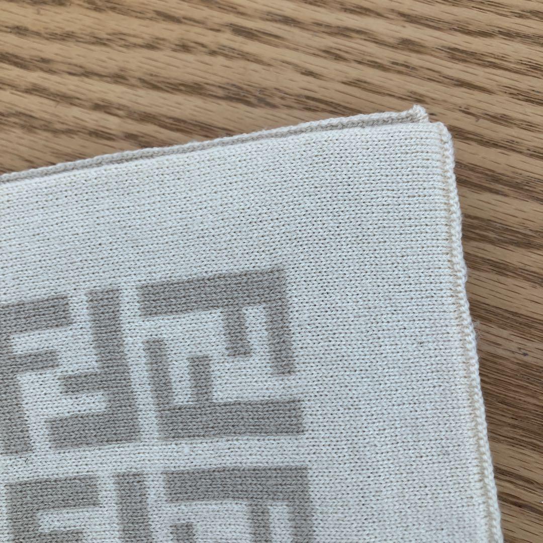 【FENDI / フェンディ】マフラー ズッカ柄 ベージュ系