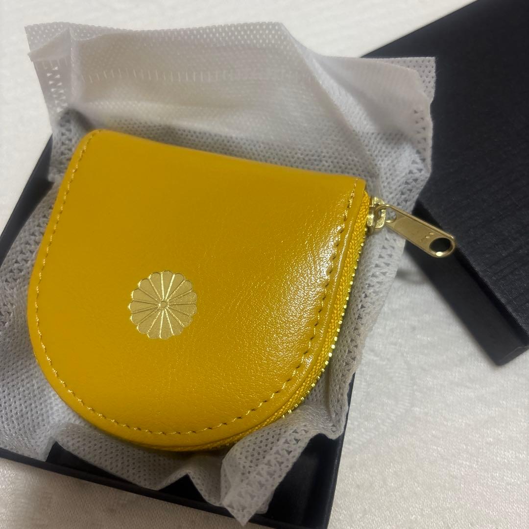 【皇居 】ケース ⭐️ 小銭入れ 財布 黄色