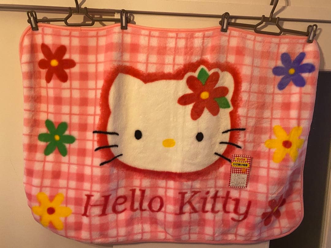 カオハナ　キティ　お花　毛布　ブランケット