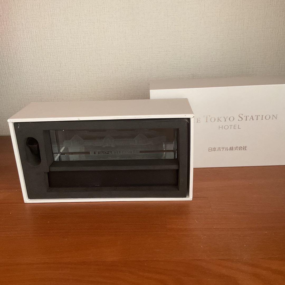 JR東京駅　限定LED付きクリスタルアート 立体彫刻